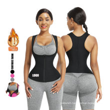 custom logo Neoprene Sweat Vest Back Support tummy control waist trainer women and shape wear